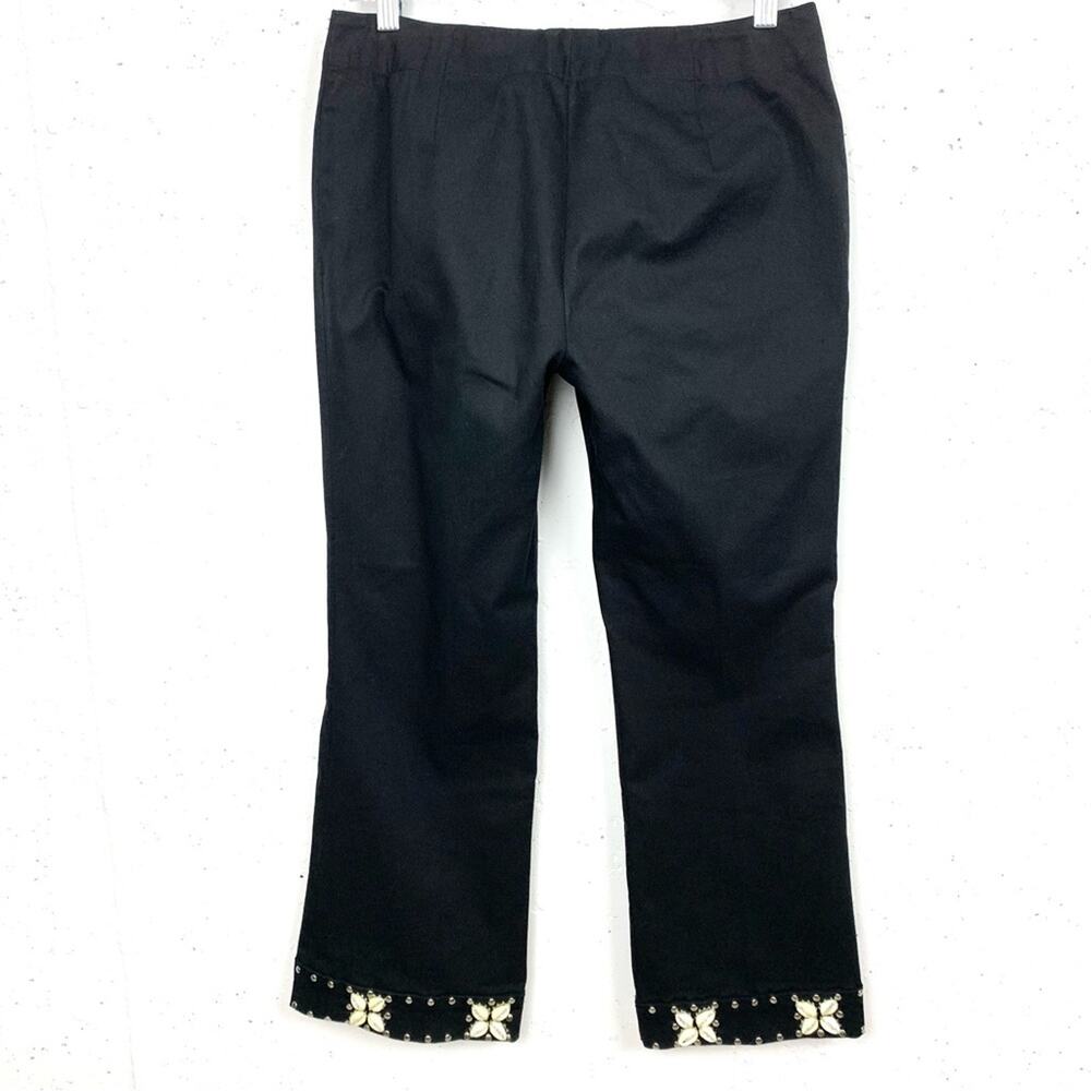 Etcetera Womens Puka Shell Rivet Cuff Cropped Pan… - image 4